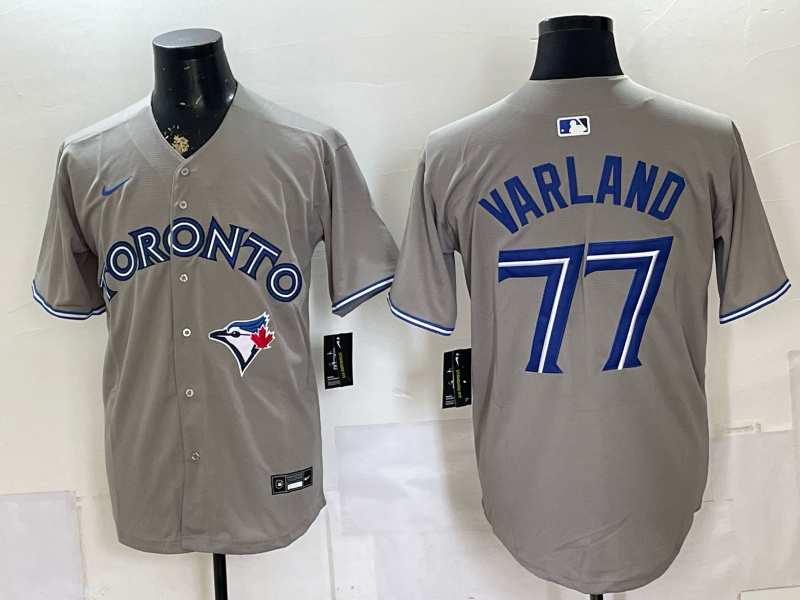 Men 2026 Toronto Blue Jays #77 Varland grey Game Nike MLB Jersey 0715001